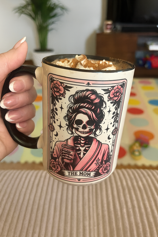 The Mom Skeleton Tarot Reading Cards Coffee Mug
