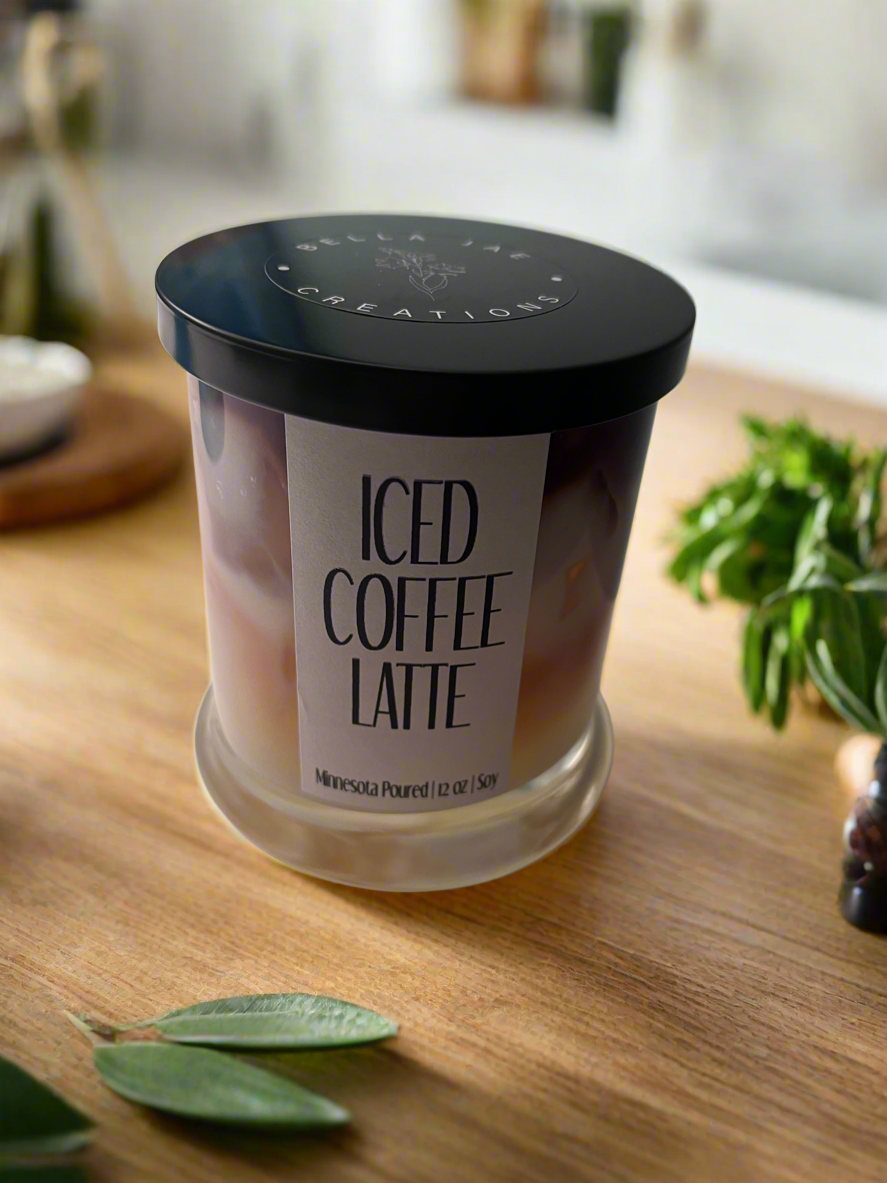 Iced Coffee Latte 12oz Coffee Scented Soy Candle