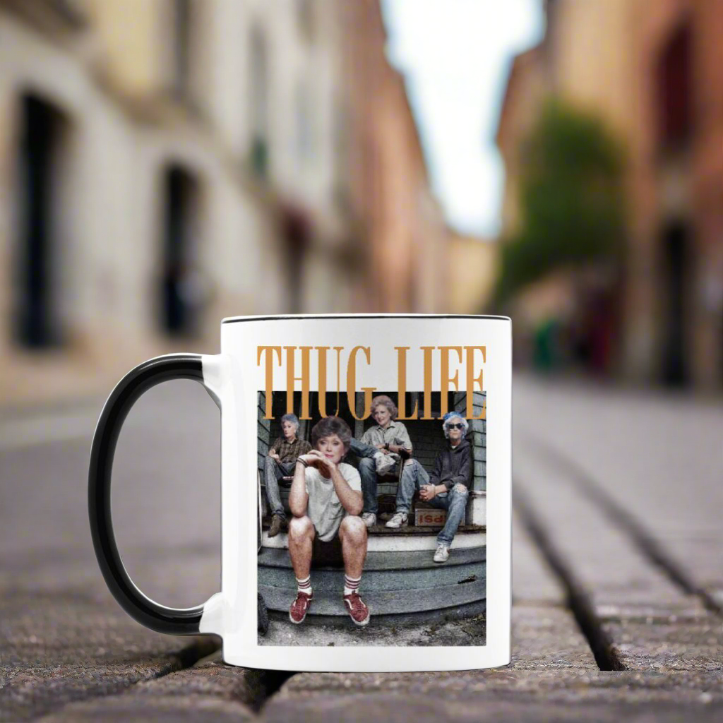 Thug Life Stay Girls Golden Coffee Mug
