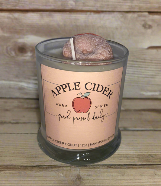 Apple Cider Donuts Scented 12 oz Soy Candle