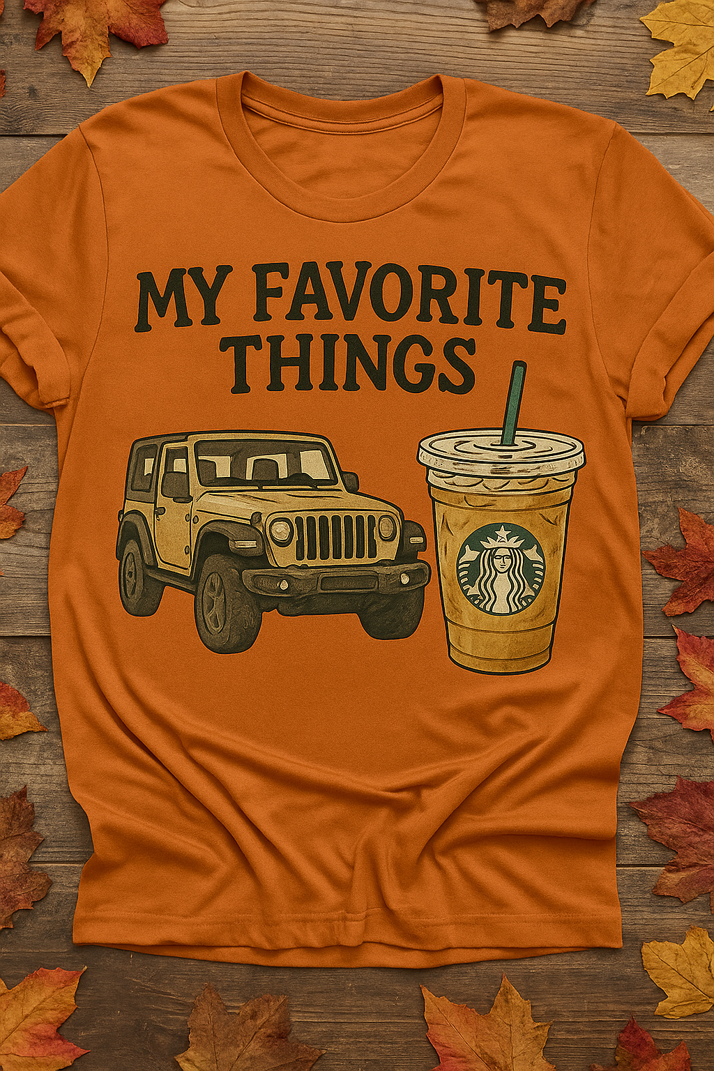 My Favorite Things – Jeep & Coffee PNG Download