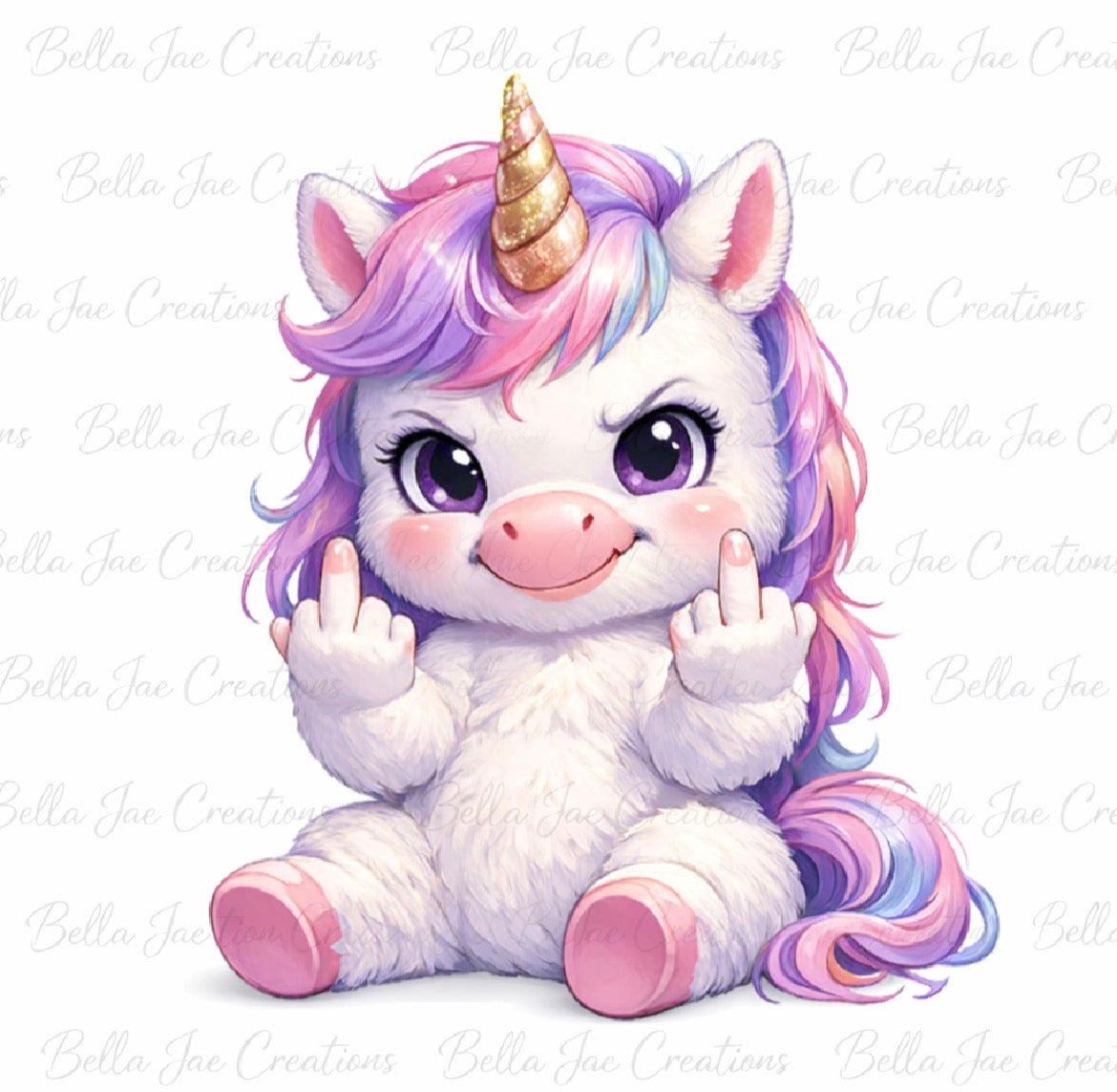 🦄 Baby Unicorn “Have the Day You Deserve” – Digital Download (PNG)