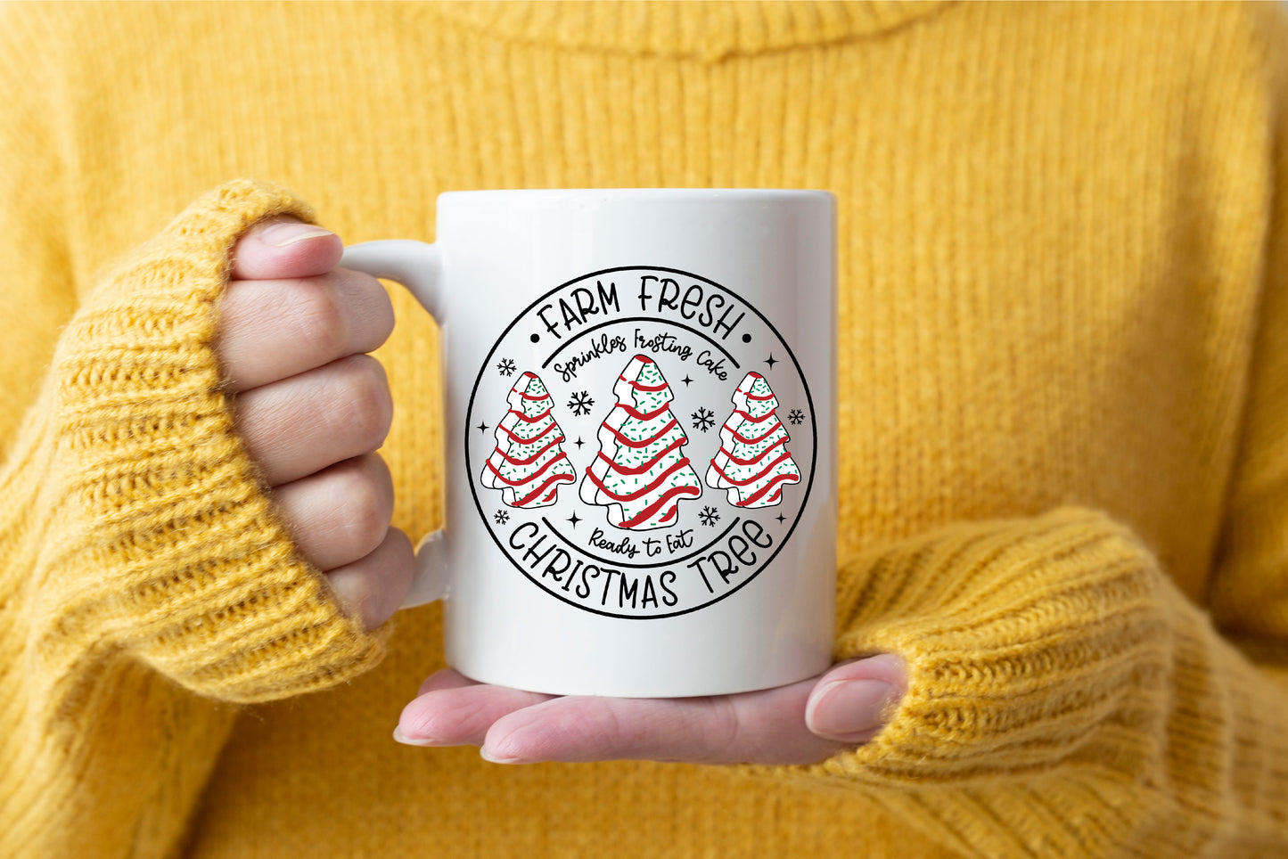 Christmas Tree Fresh Farm Cakes Coffee Mug