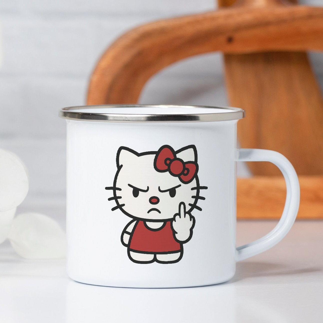 Mean Kitty Camp Mug 10 oz.