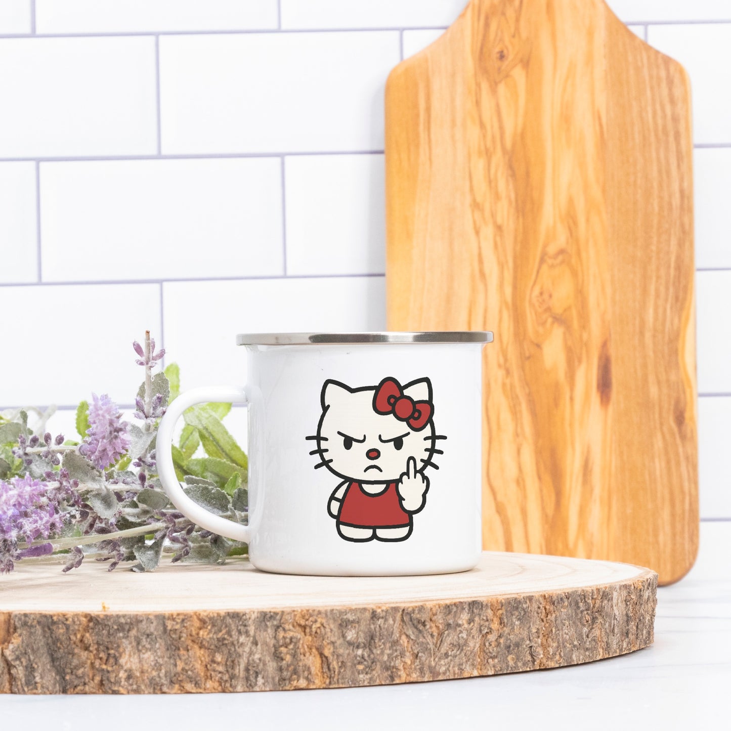 Mean Kitty Camp Mug 10 oz.
