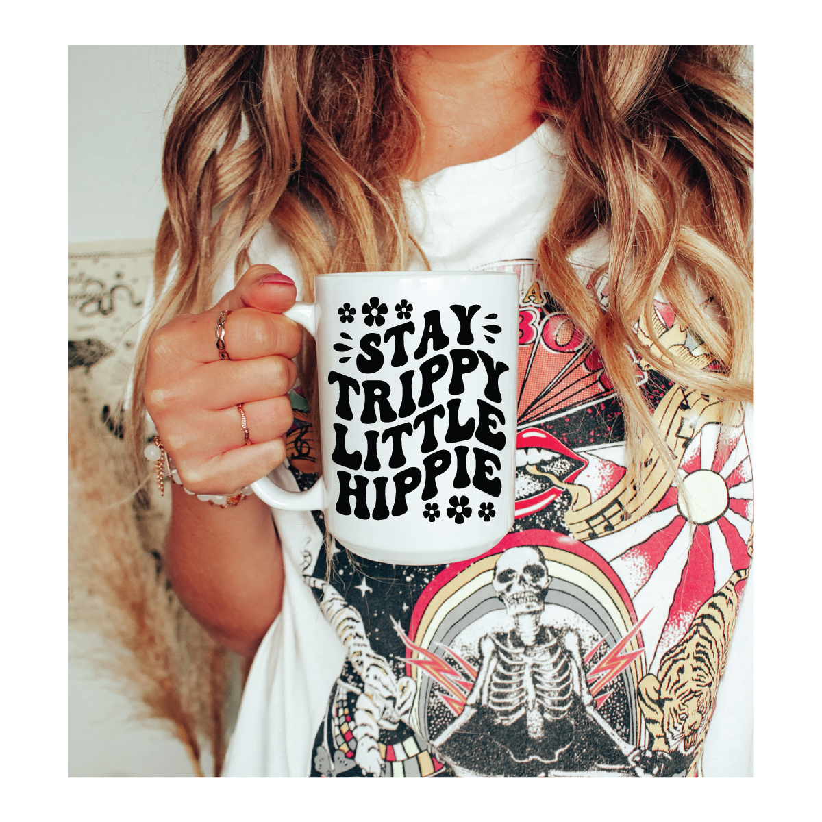 Stay Trippy Little Hippie Coffee Mug