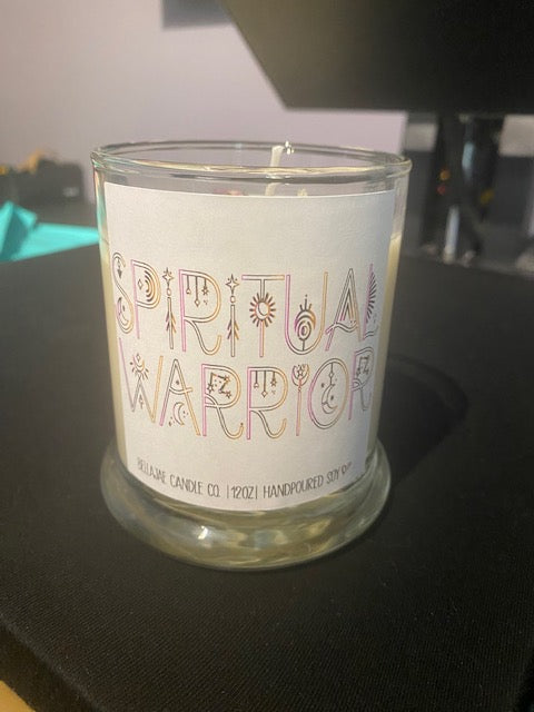 Spiritual Warrior Fluorite Intention Candle