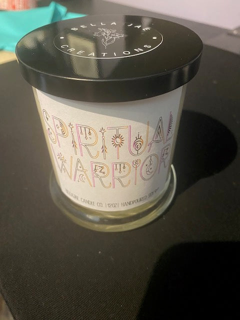 Spiritual Warrior Fluorite Intention Candle