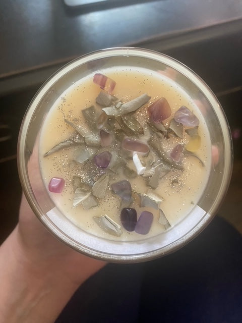 Spiritual Warrior Fluorite Intention Candle